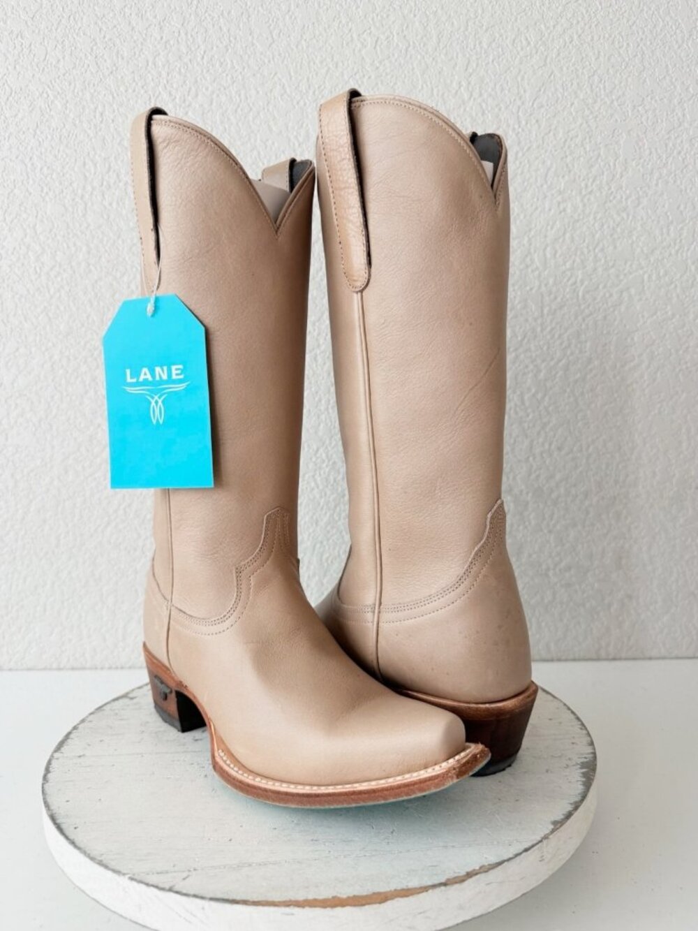 Lane EMMA JANE  Macchiato Cowboy Boots Brown Western Cowgirl Mid Calf Tall 6
